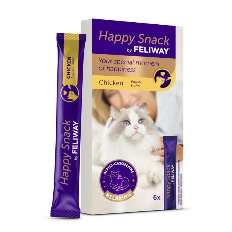 Feliway Happy Snack lickable calming treat for cats