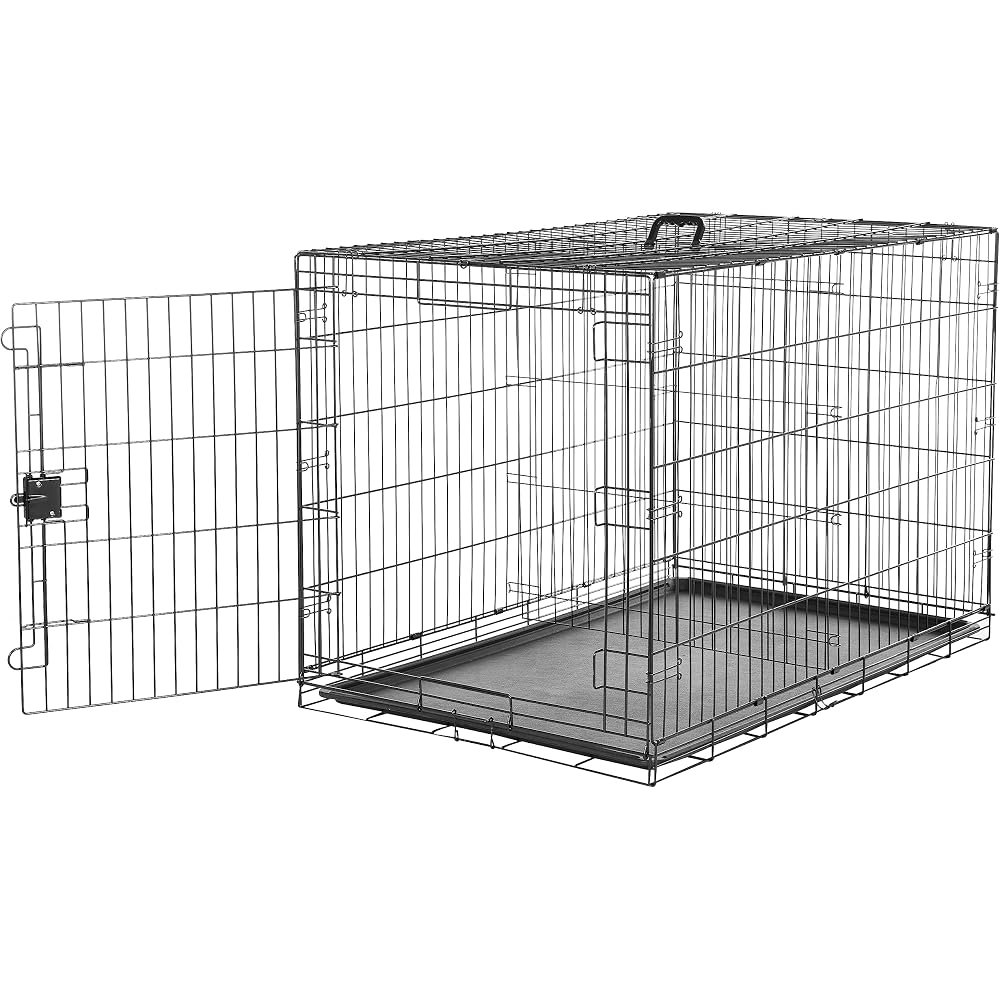 3. Amazon Basics 48" Dog Crate — Best Value