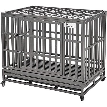 SMONTER 48 inch House Shape Heavy Duty Dog Crate