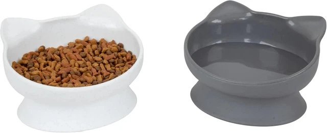 Kitty City Elevated Cat Bowls 2-Pack