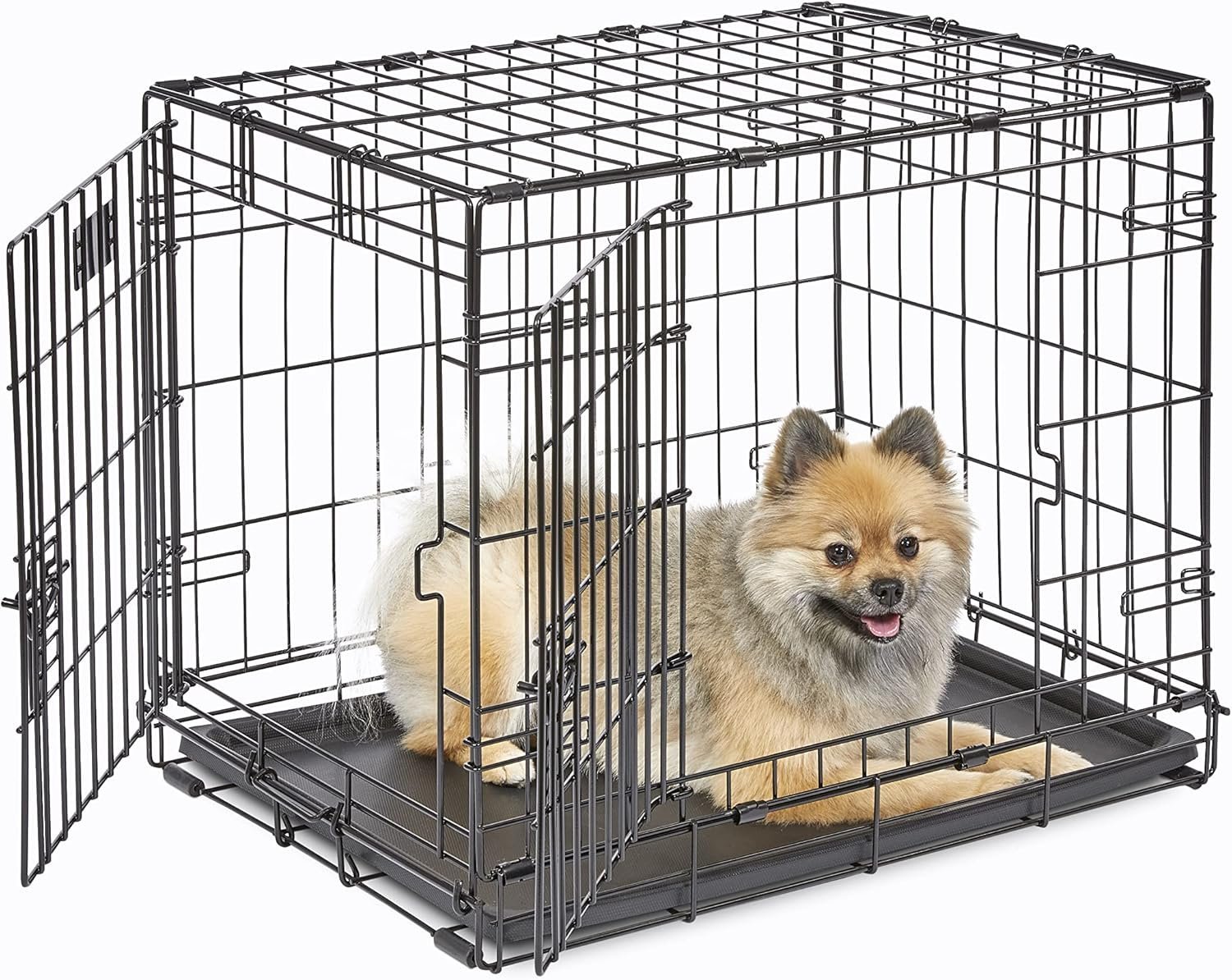 MidWest iCrate 24 inch double door starter kit wire dog crate