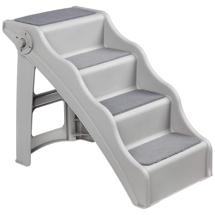 Amazon Basics Foldable Pet Stairs — Best fold-flat value