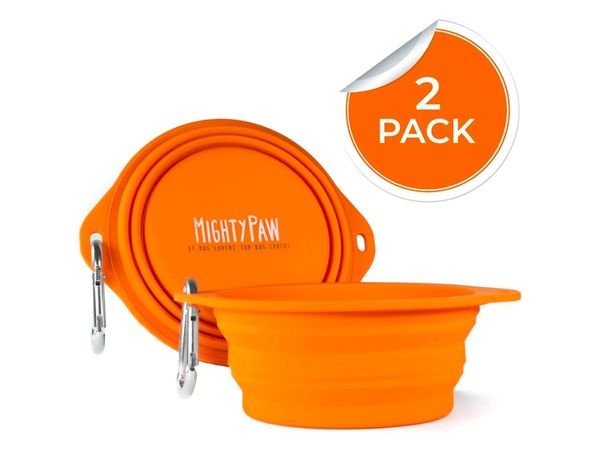 6. Mighty Paw Travel Dog Bowl — 2-Pack (27 oz) — Best Brand Pick