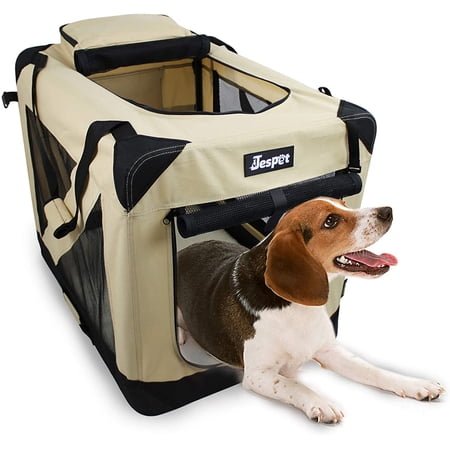 Jespet 3-Door Soft Dog Crate, 36-Inch — Budget Travel 3-Door