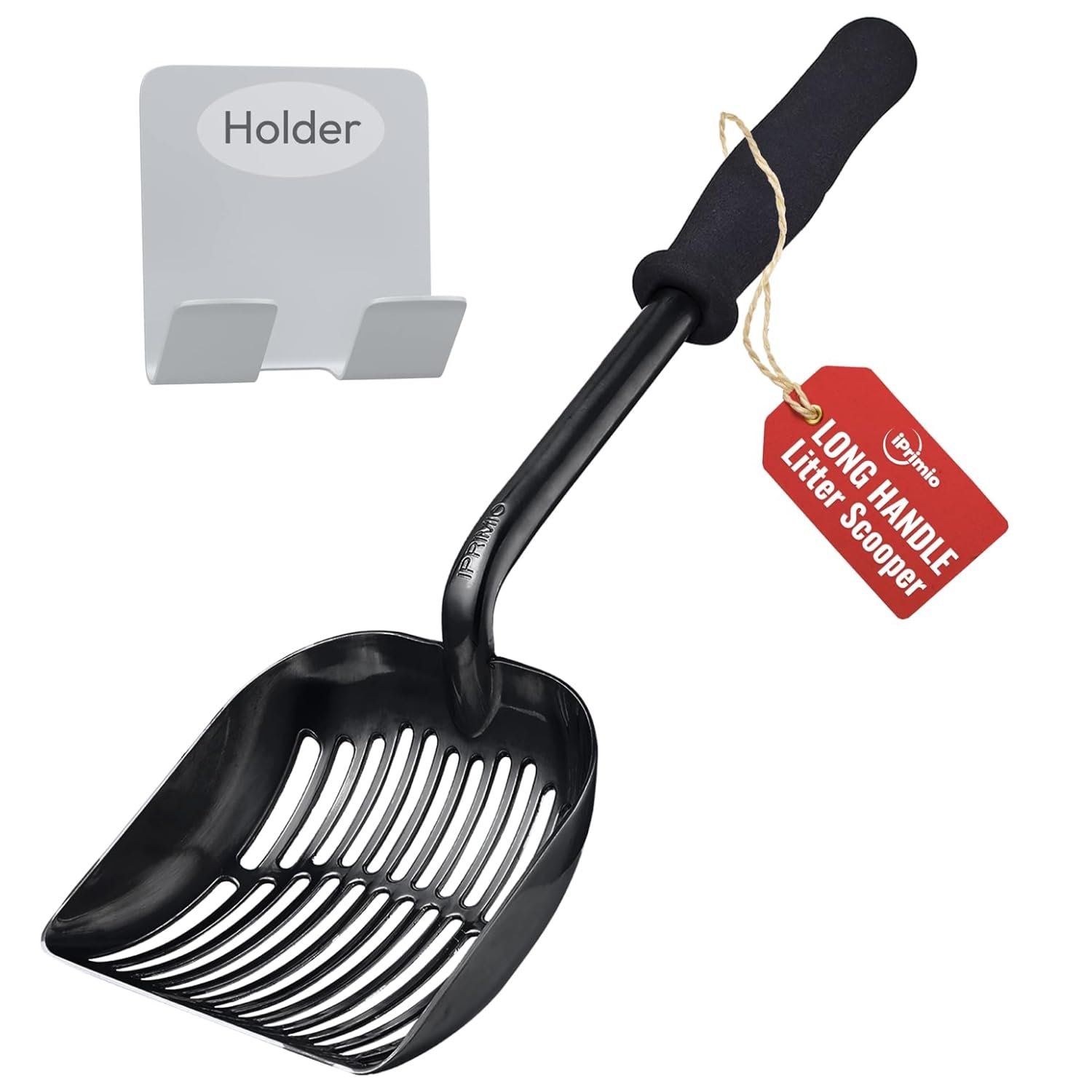 iPrimio Monster Metal Litter Scoop (17" Long Handle) — Best long-handle