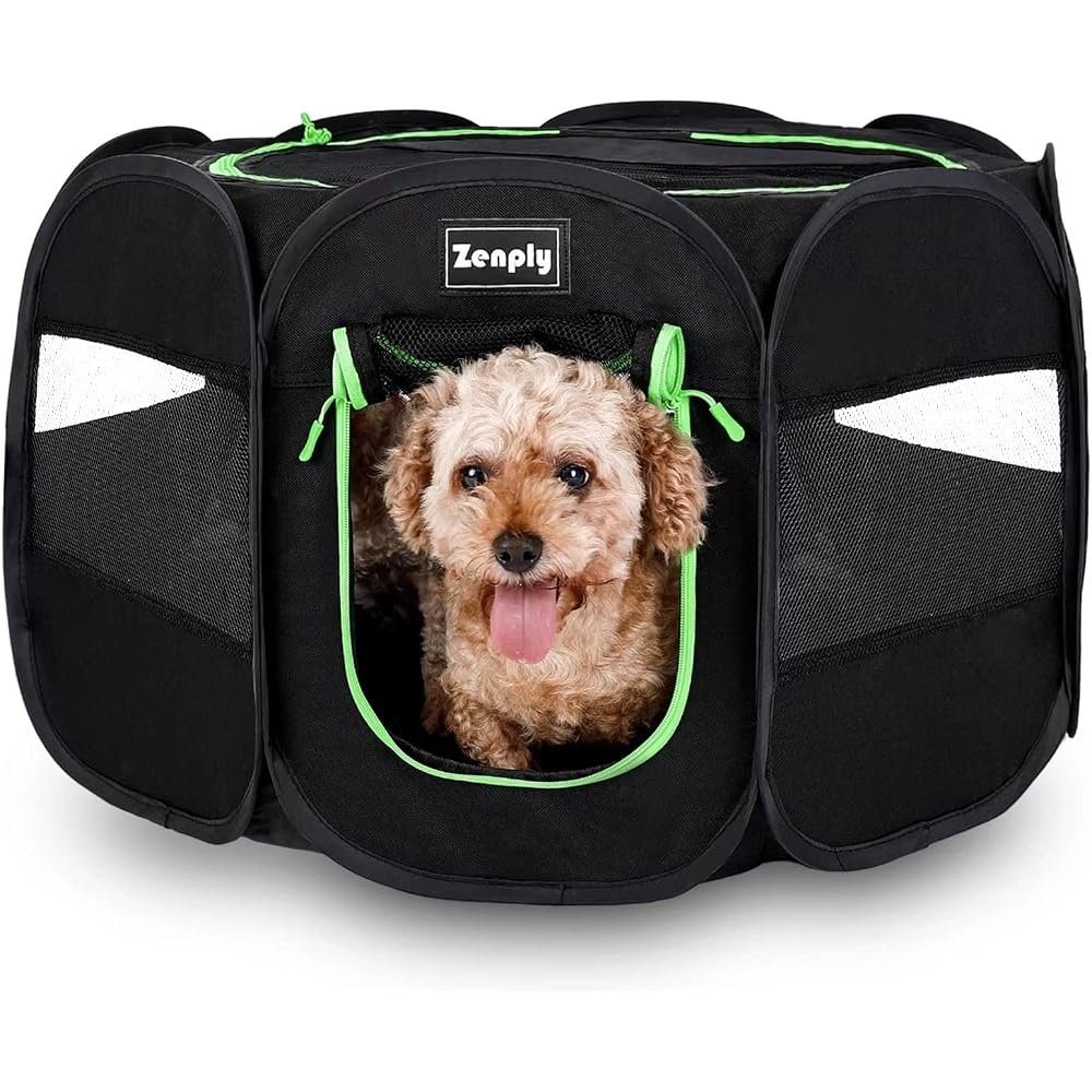 2. Zenply Pop-Up Pet Playpen — Best suitcase pen