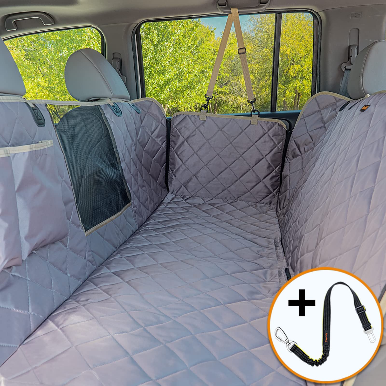 4. iBuddy Dog Car Hammock Back Seat Cover — Best quick-install travel
