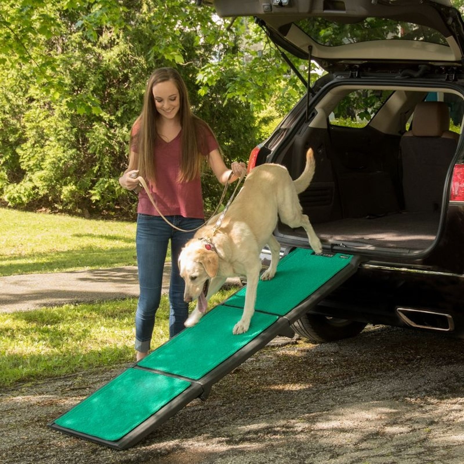 Pet Gear Tri-Fold Ramp with supertraX — Best Gentle Traction