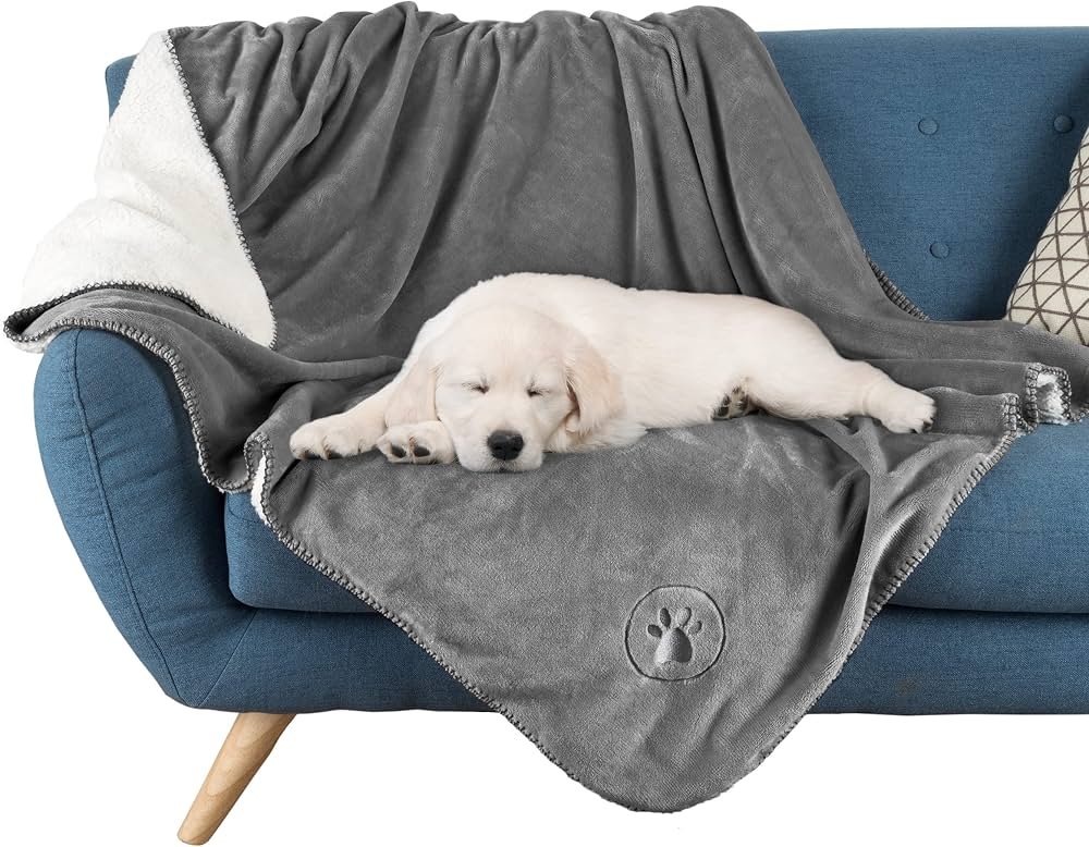 PETMAKER Waterproof Dog Blanket (Large, 50×60) — Best plush layover blanket