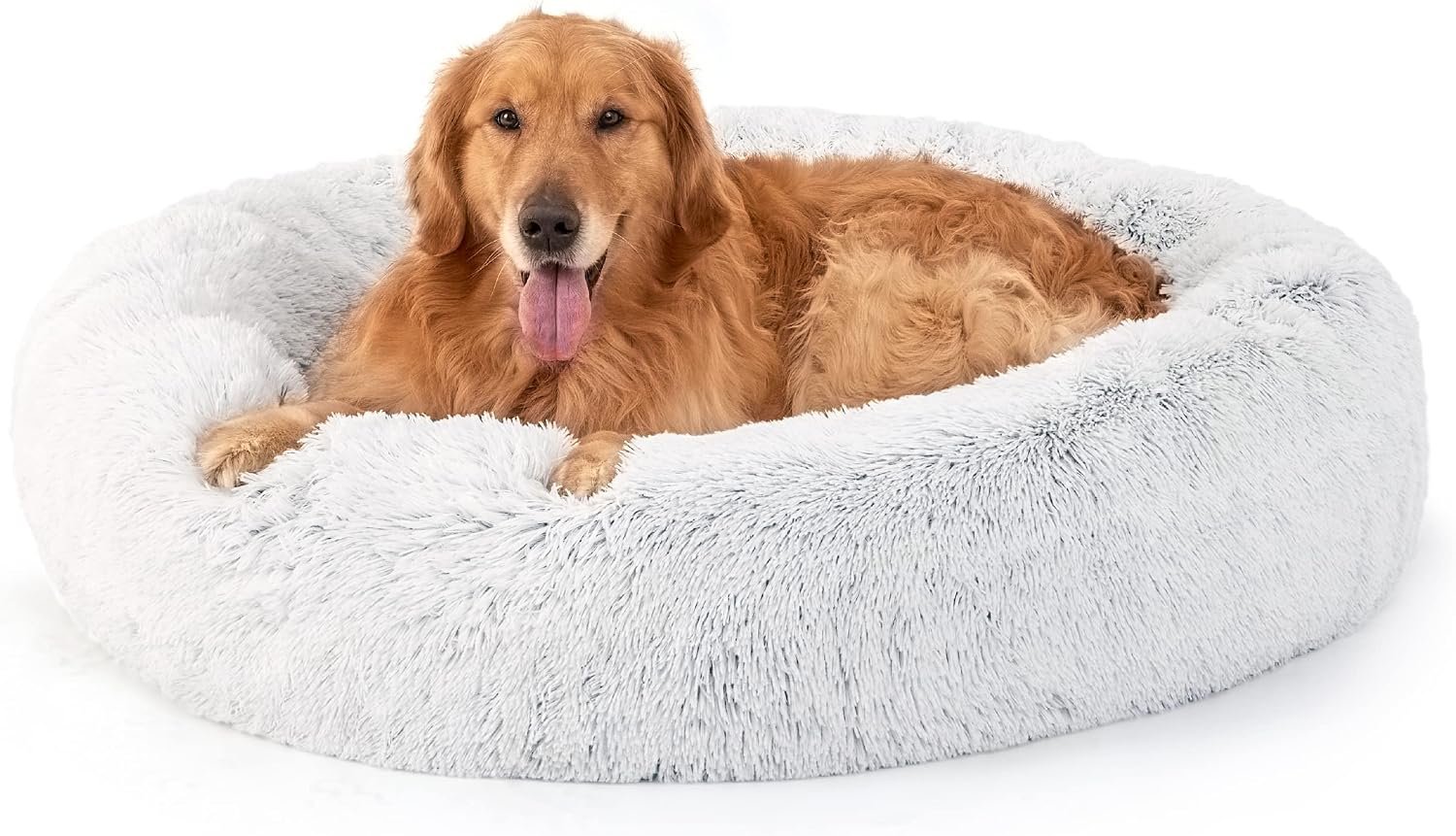 Bedsure Calming Dog Bed (23 inch) anti-anxiety donut dog bed