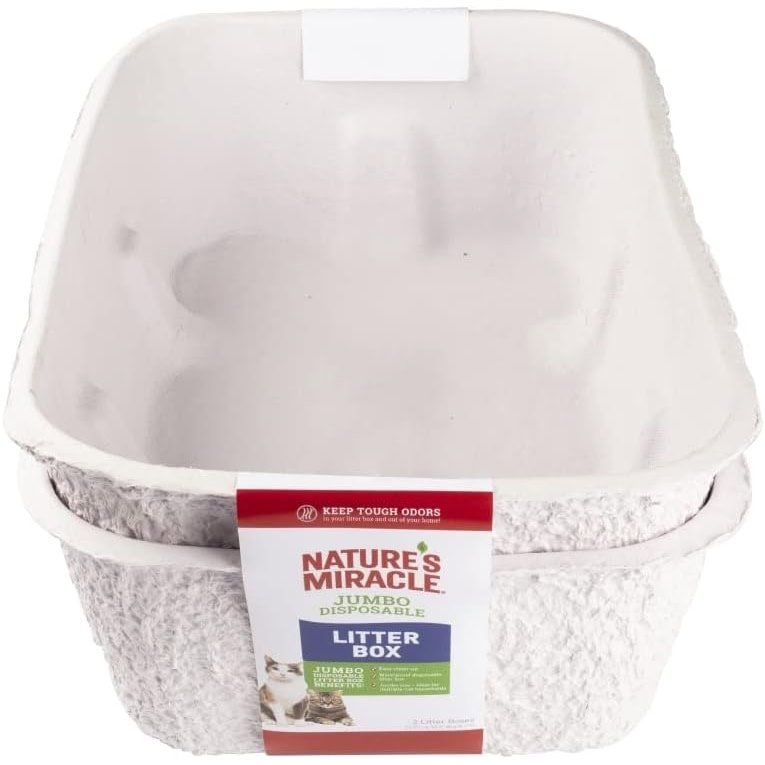 Nature's Miracle jumbo disposable litter box 2-pack packaging