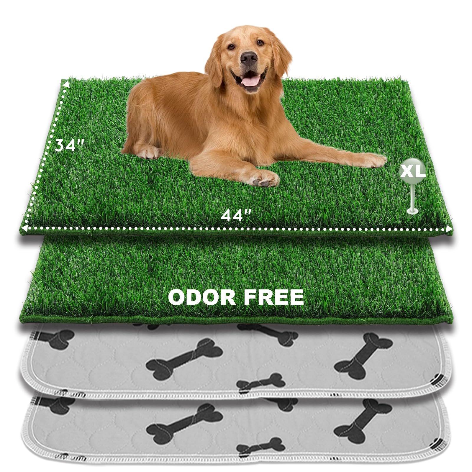 HQ4US 4LEGS Dog Grass Pad with Tray