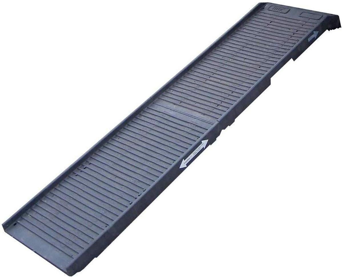 Petstep Original folding pet ramp in graphite with ridged rubber surface