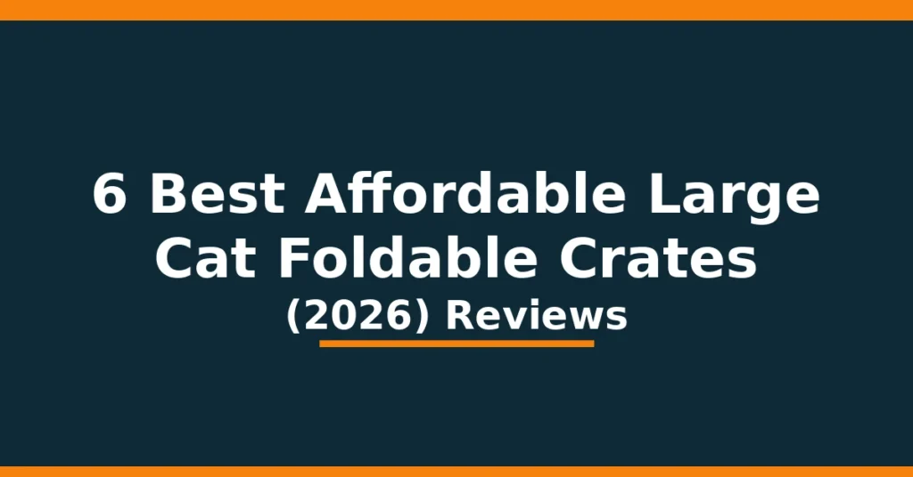 6 Best Affordable Large Foldable Crates for Cats (2026): Reviews 6 Best Affordable Large Foldable Crates for Cats (2026): Reviews