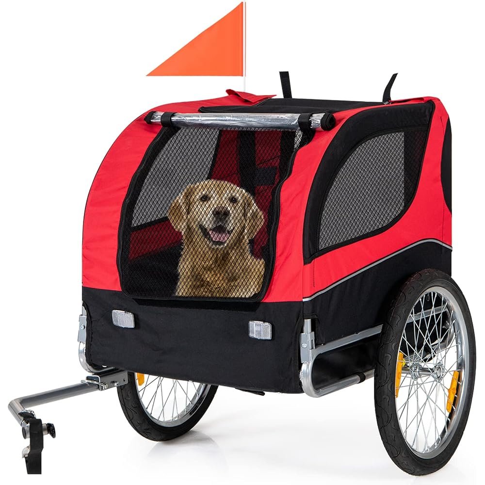 HAPPAWS Dog Bike Trailer — Best 90-lb Value