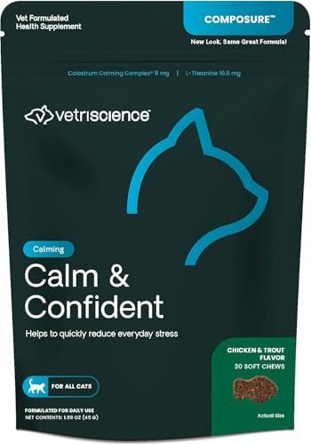 VetriScience Calm & Confident Chews Chicken+Trout 30ct — Best Flavor Variety