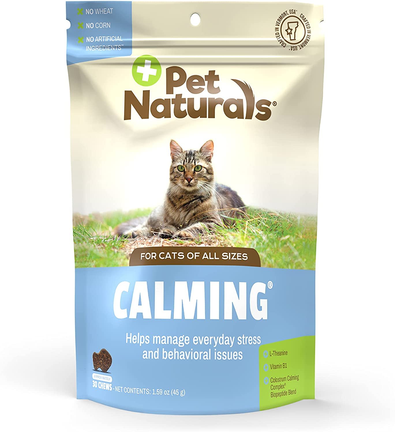 Pet Naturals Calming Chews for Cats 30ct — Best Vet-Formulated