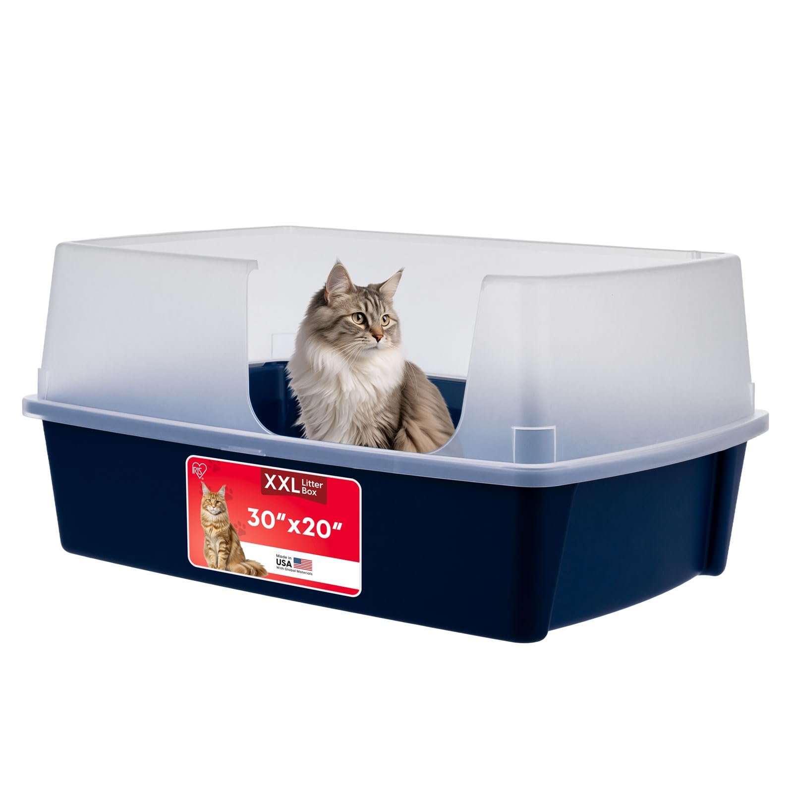 1. IRIS USA XX-Large Side Entry Cat Litter Box — Best Overall
