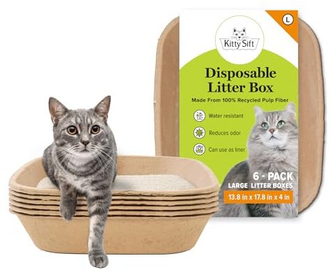 5. Kitty Sift Disposable Litter Box (Large, 6-Count) — Best for Travel