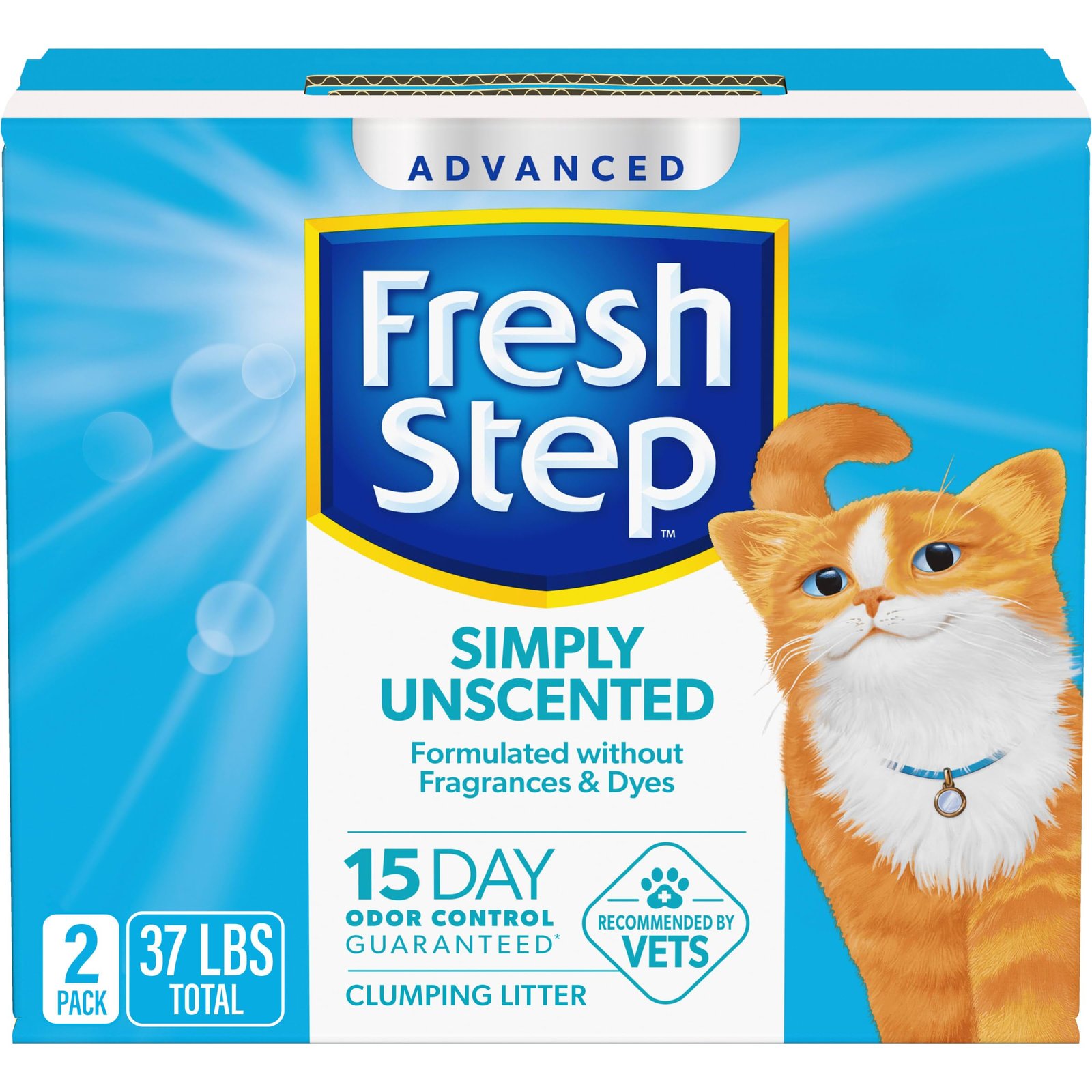 3. Fresh Step Advanced Simply Unscented — Best Unscented Odor Control