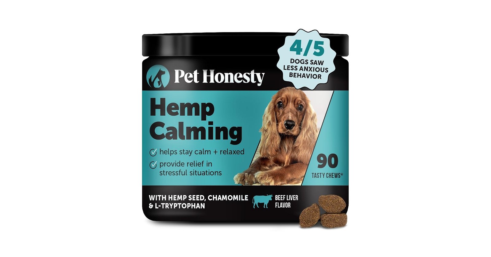 Pet Honesty Hemp Calming Chews duck soft chews for dogs