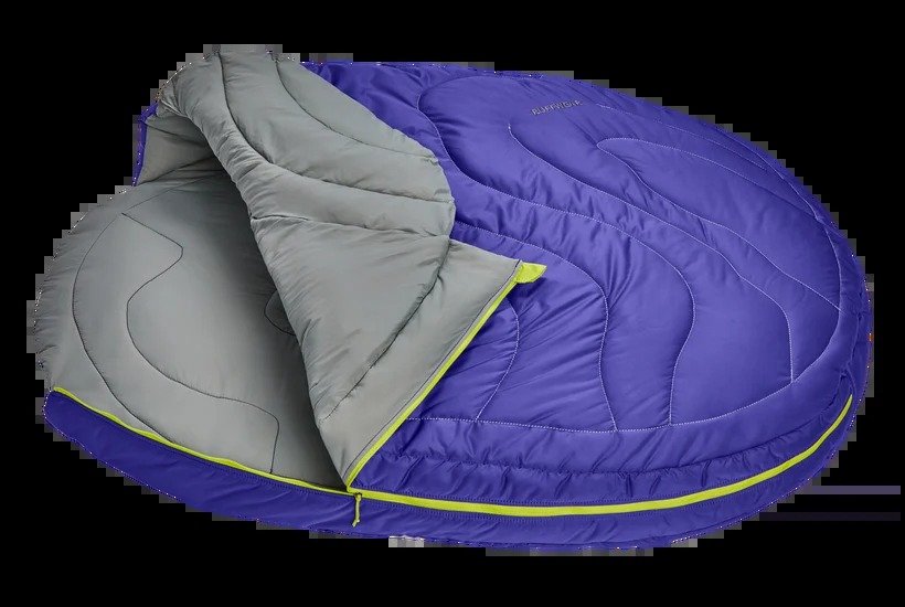 Ruffwear Highlands dog sleeping bag, Huckleberry Blue, large
