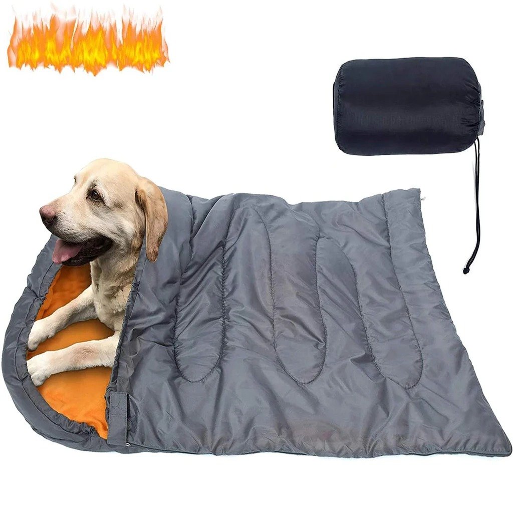 KUDES dog sleeping bag, orange, 43 inch