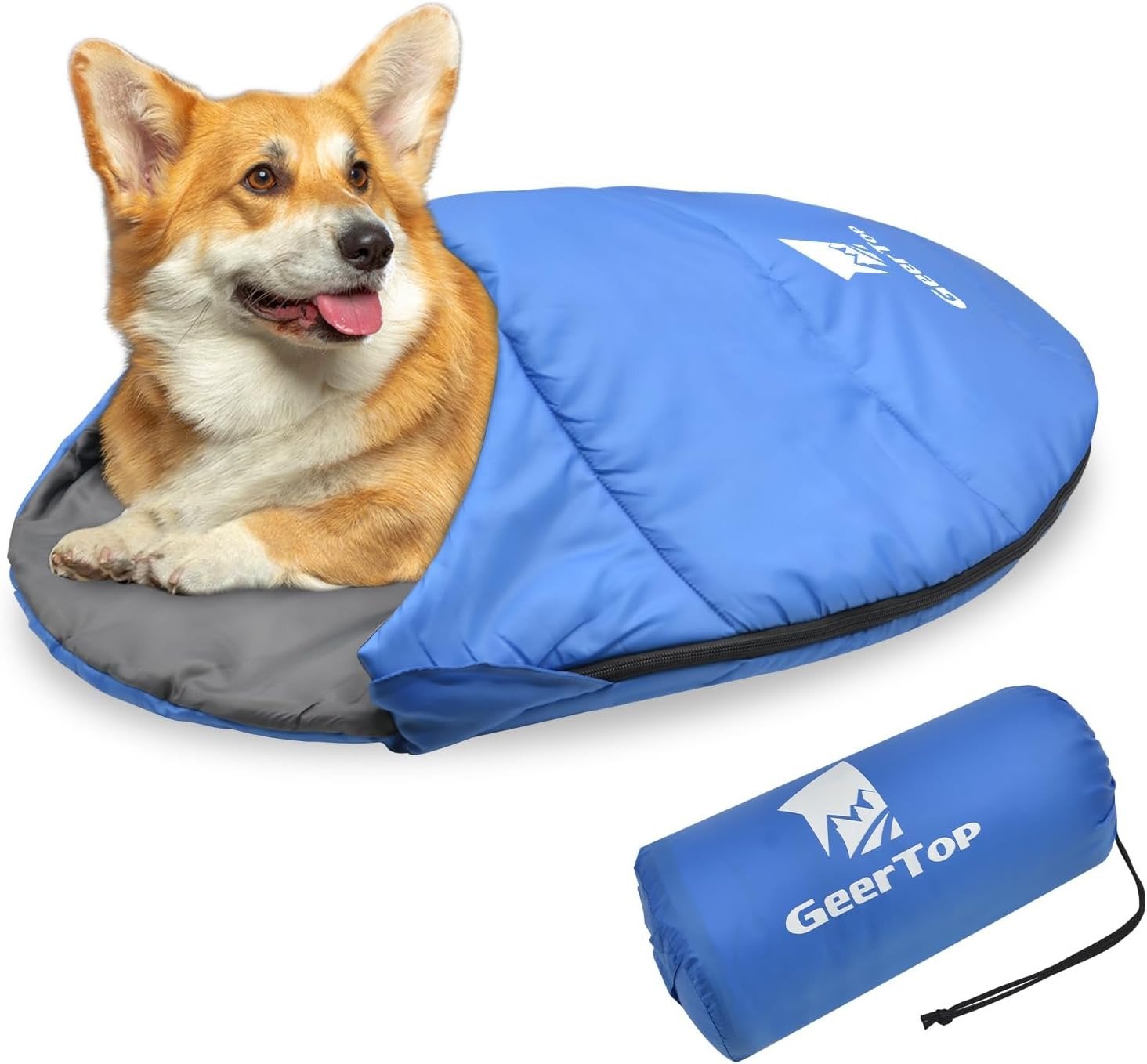 GEERTOP dog sleeping bag, blue