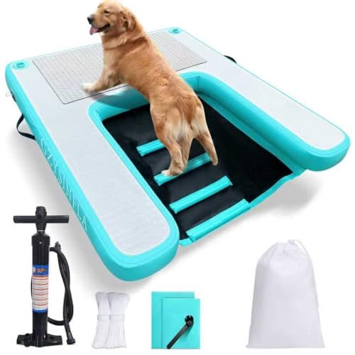 6. GZYSINFLA Inflatable Dog Water Ramp — Budget Pick