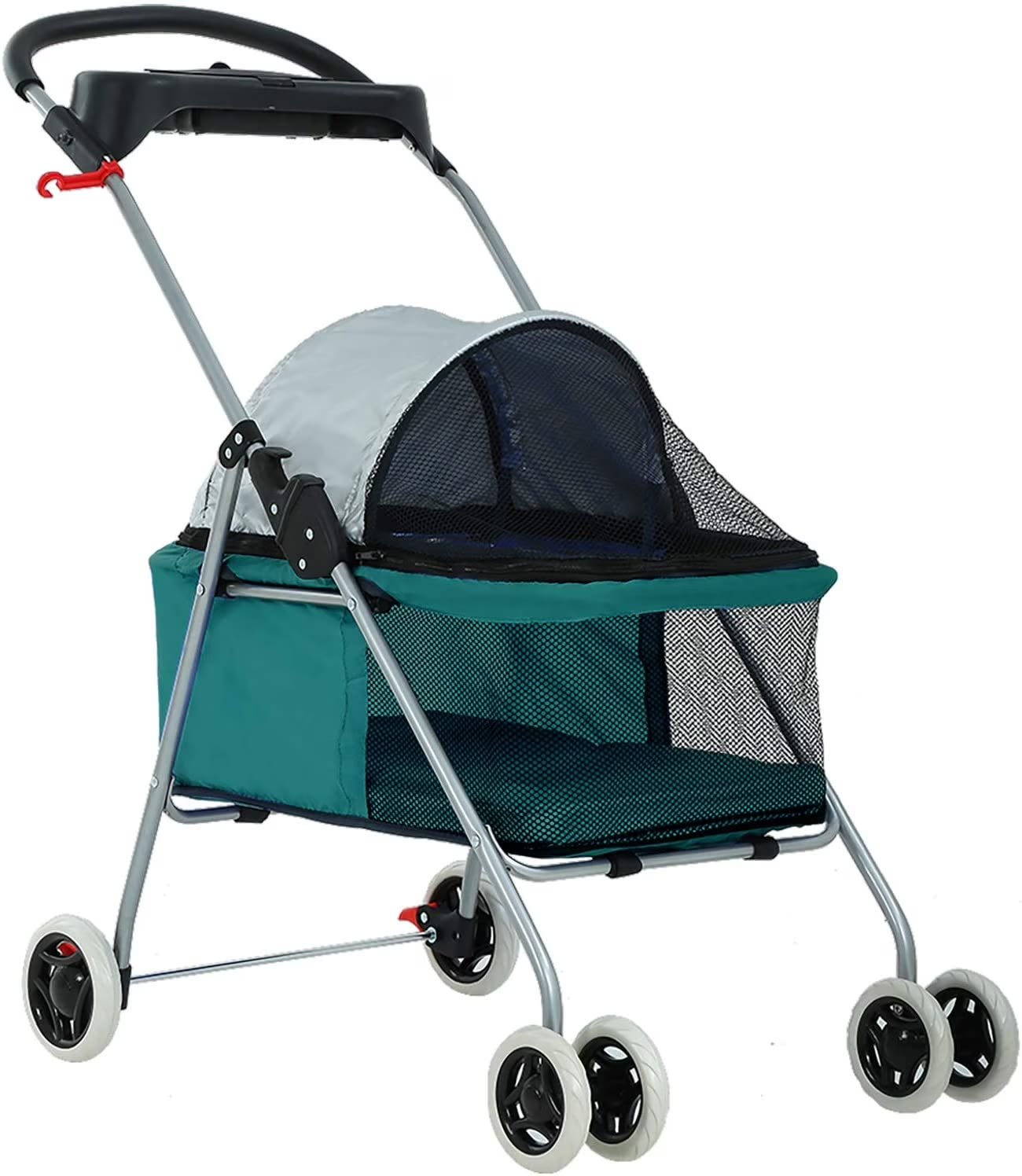 6. BestPet 4-Wheel Posh Pet Stroller — Lightest Budget Pick
