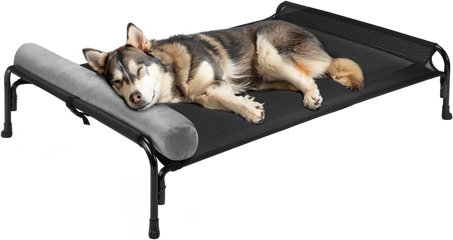 Veehoo Original Outdoor Elevated Dog Bed (Large) — Best Headrest Design