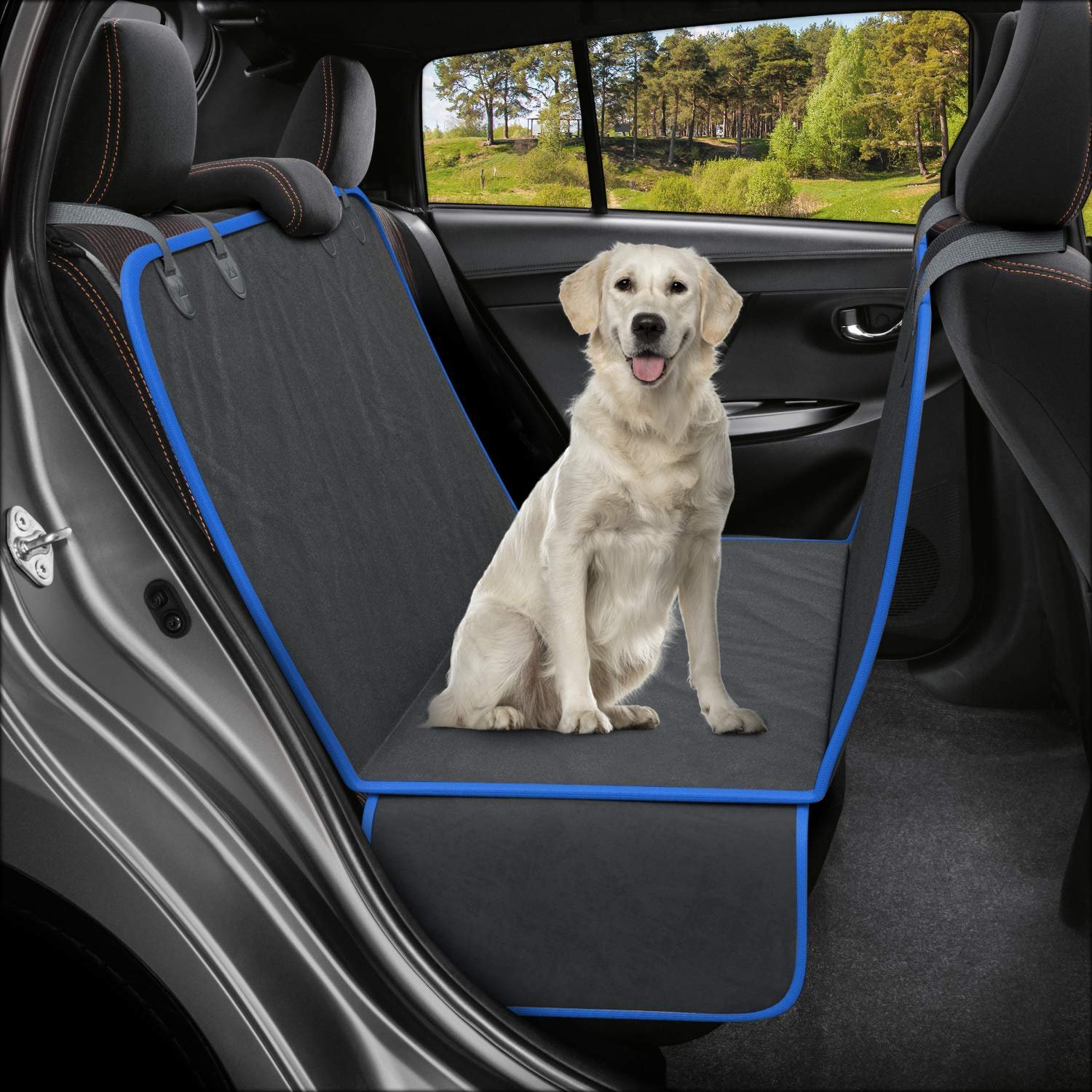 Active Pets dog car hammock back seat cover, x-large, blue