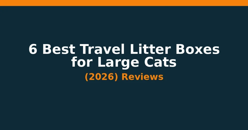 6 Best Travel Litter Boxes for Large Cats (2026): Reviews 6 Best Travel Litter Boxes for Large Cats (2026): Reviews