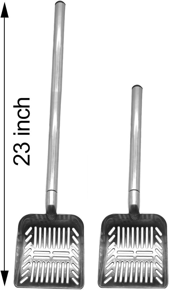 TOYPOPOR stainless steel telescoping litter scoop at 23 inches