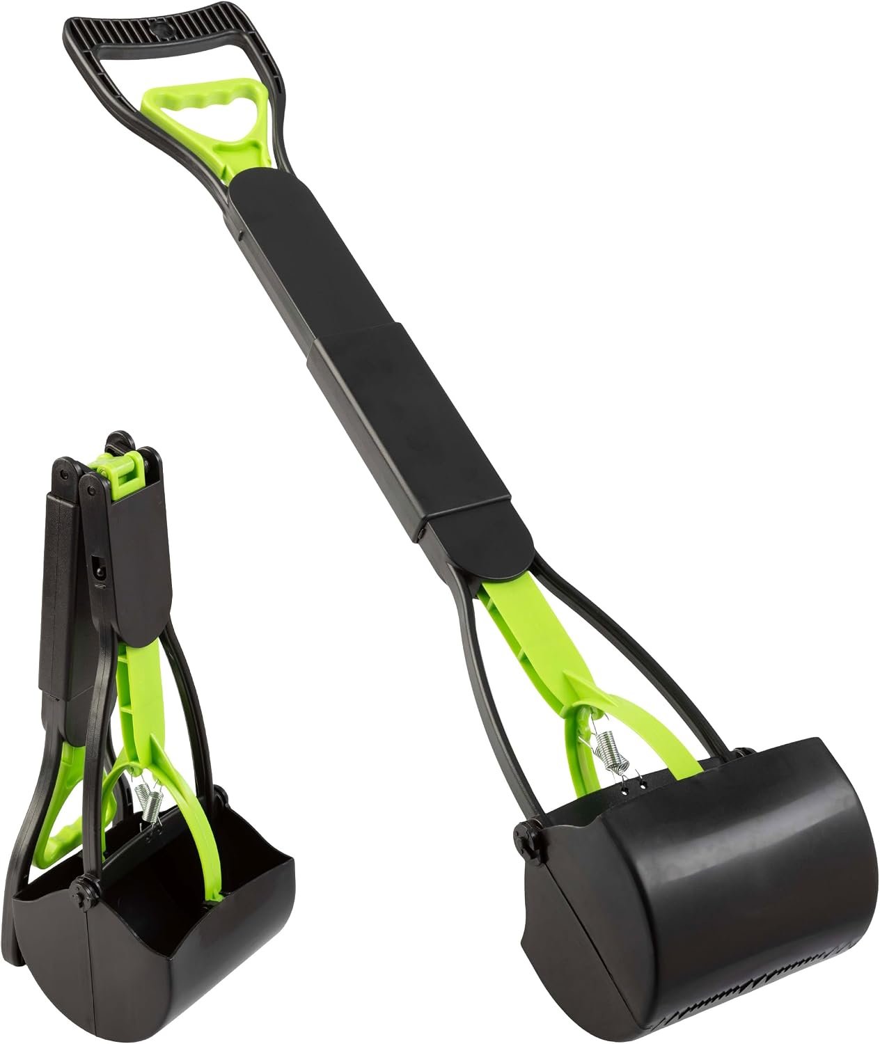 PETMAKER foldable pooper scooper for dogs, black and green