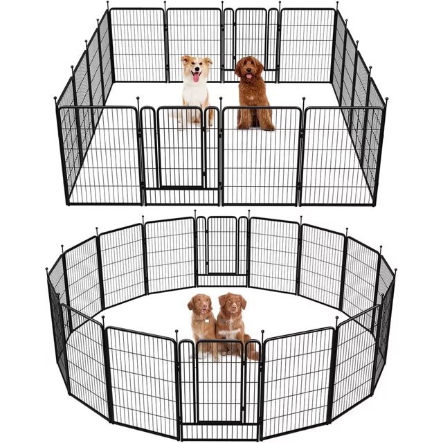 2. FXW Rollick Dog Playpen (40″, 16 Panels) — Best Big Campsite Setup