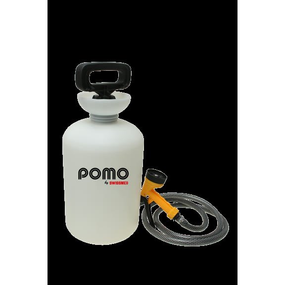 2. Pomo High Pressure 5L Portable Shower — Best Hand-Pump