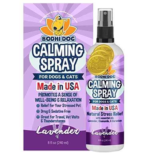 Bodhi Dog Natural Calming Spray lavender bottle and box