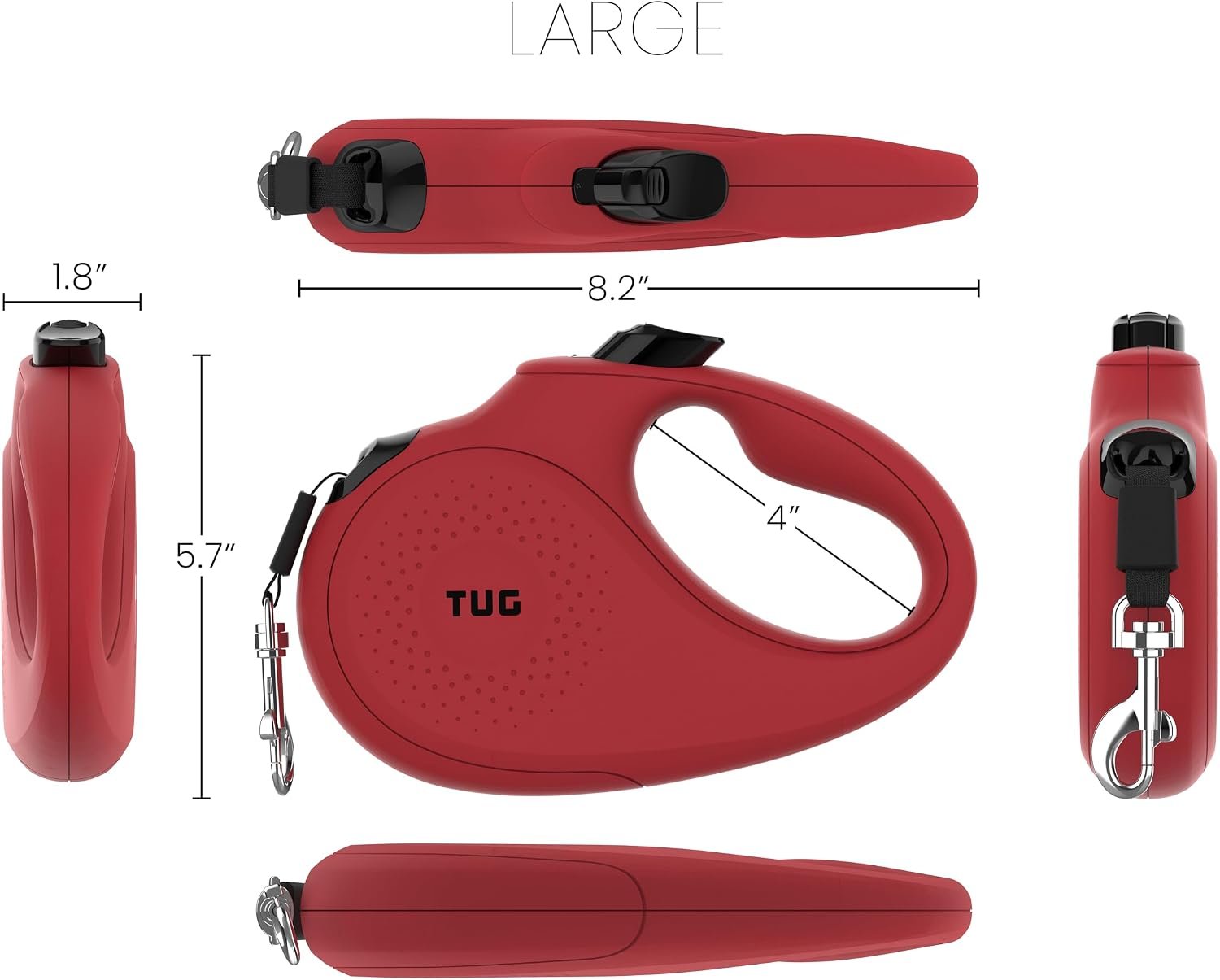 TUG 360° Tangle-Free, Medium (16 ft)