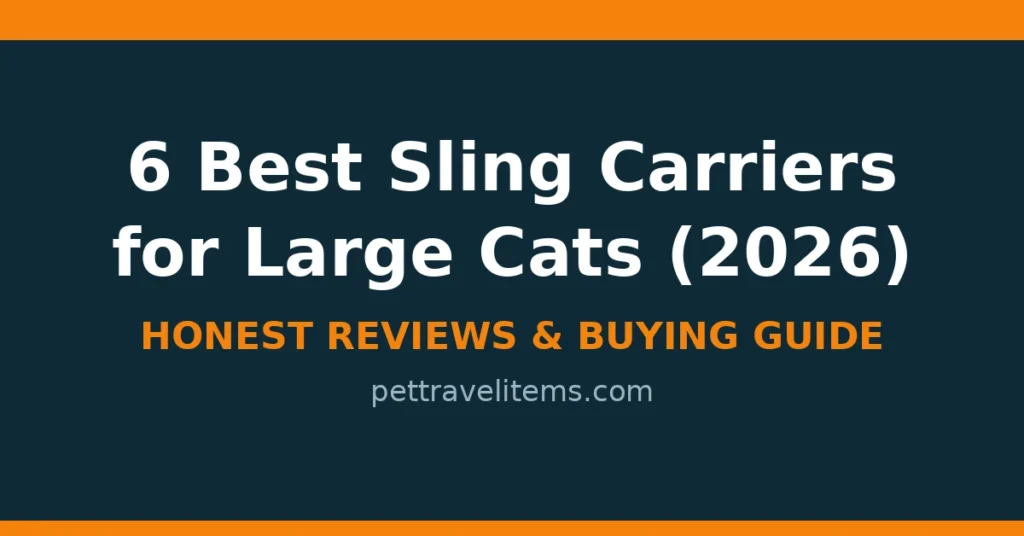 6 Best Sling Carriers for Large Cats (2026): Reviews 6 Best Sling Carriers for Large Cats (2026): Reviews