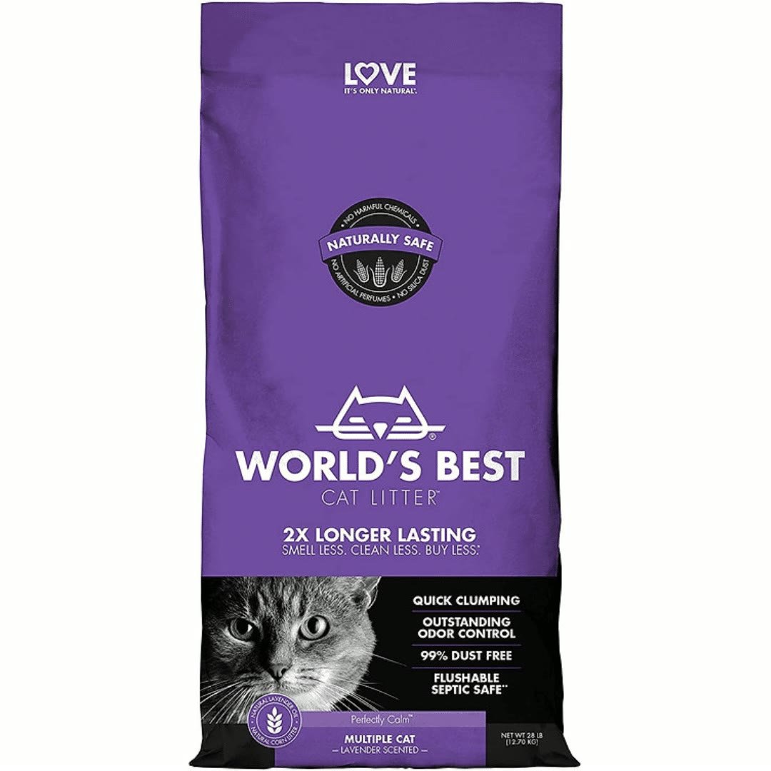 4. World's Best Cat Litter, Lavender Scented — Best Natural Scent