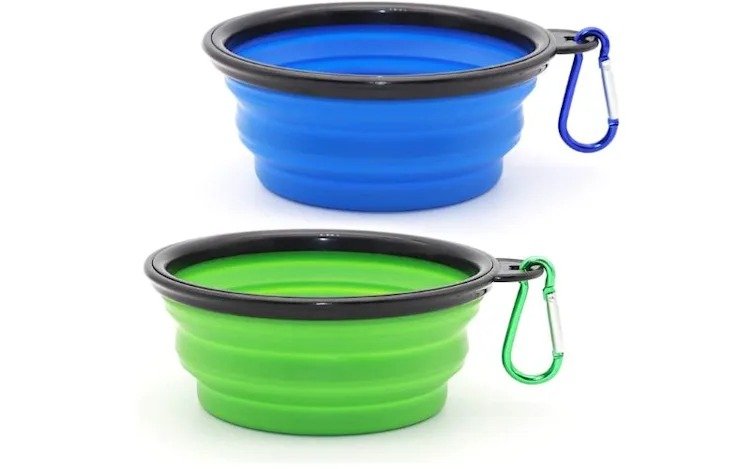 SLSON Collapsible Dog Bowls (2-Pack) — Best Sturdy No-Fuss Pair