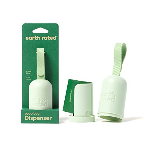 Earth Rated Dog Poop Bag Holder Dispenser with Starter Roll