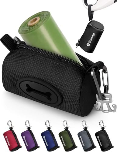 Gobeigo Dog Poop Bag Holder with Used Waste Bag Carrier