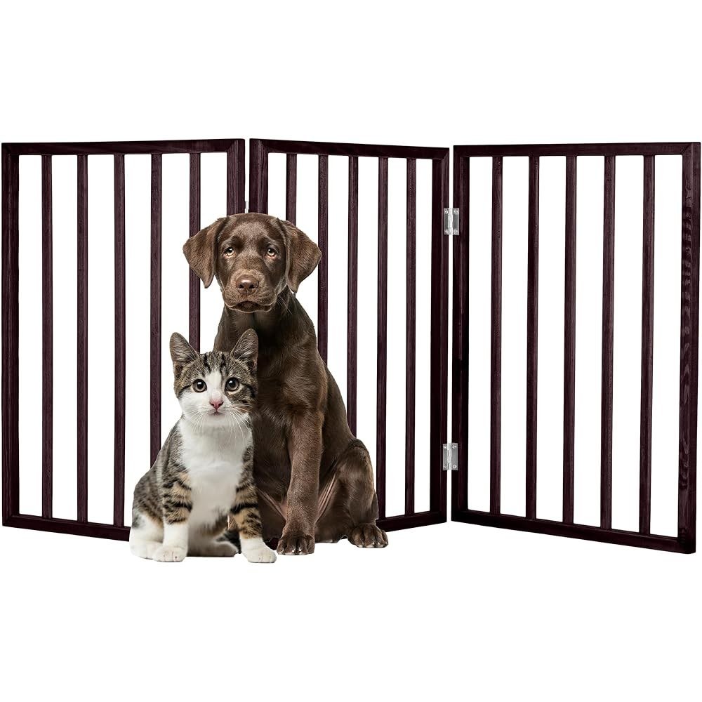 5. PETMAKER 3-Panel Folding Pet Gate — Best Budget/Travel