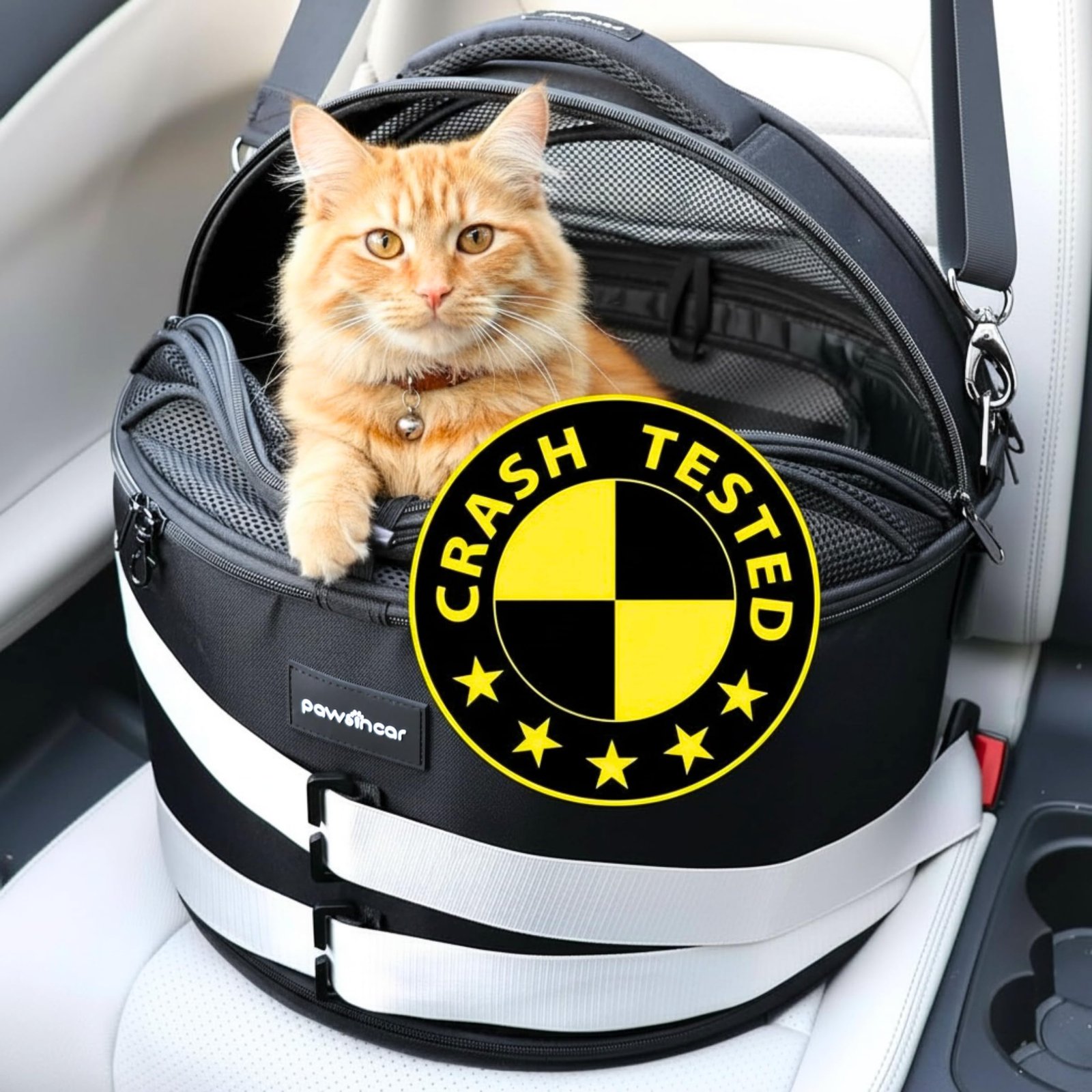 2. PawsInCar Crash-Tested 3-in-1 — Best Budget Crash-Tested