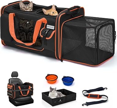 4. Odoland Expandable XL Cat Carrier — Best Expandable