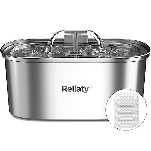 6. Rellaty Stainless Steel Fountain (108 oz) — Best for Weekends Away