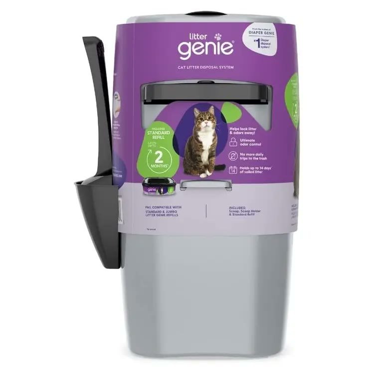 1. Litter Genie Standard Pail (Silver) — Best Overall