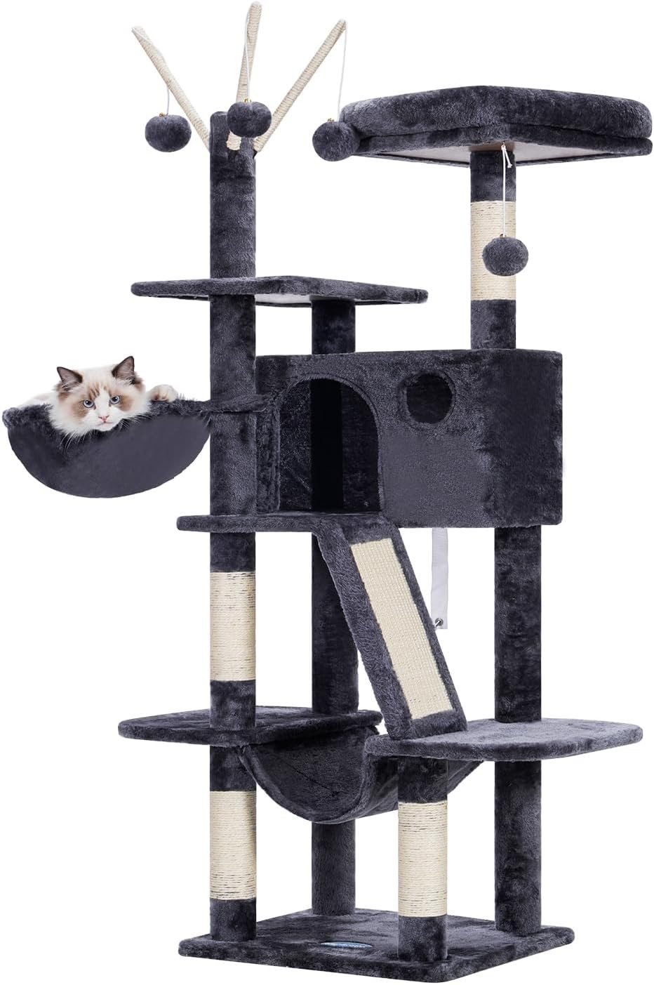 3. Hey-brother 53" Cat Tree — Bestseller Pick
